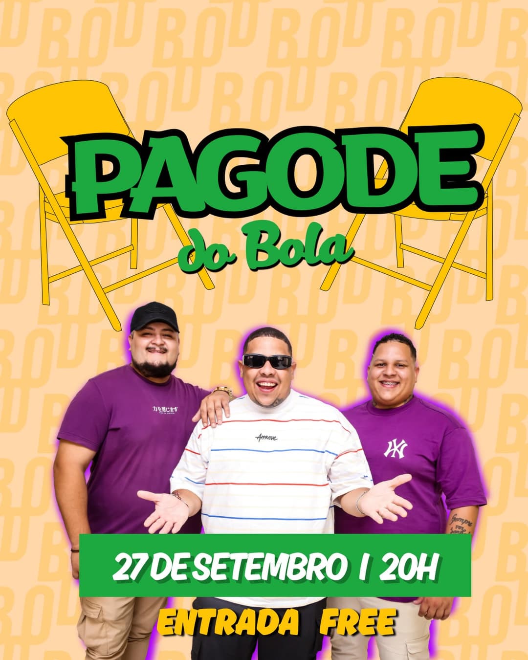 Flyer de Pagode do Bola