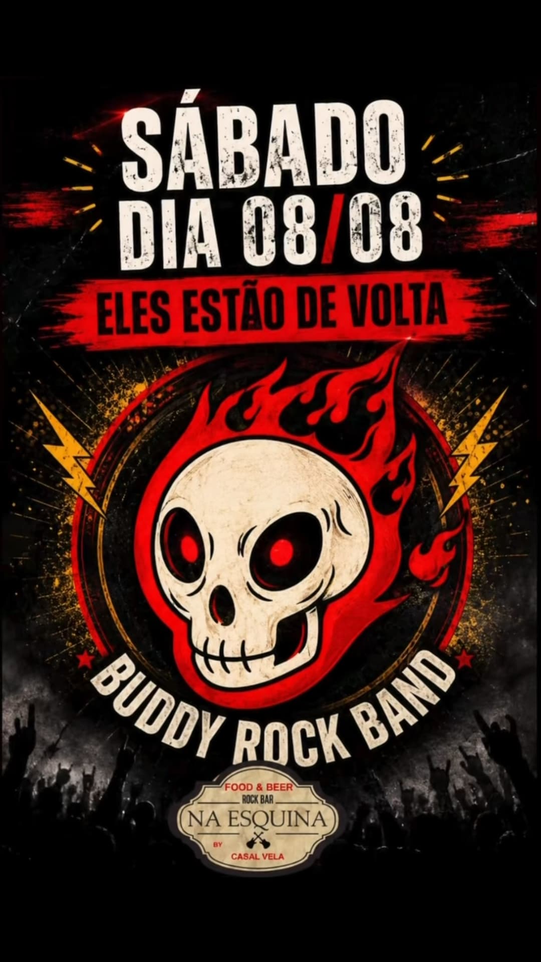 Flyer de Buddy Rock Band