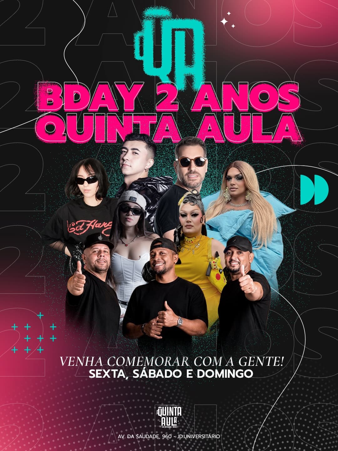 Flyer de Maysa Napoleao e DJ Zampieri
