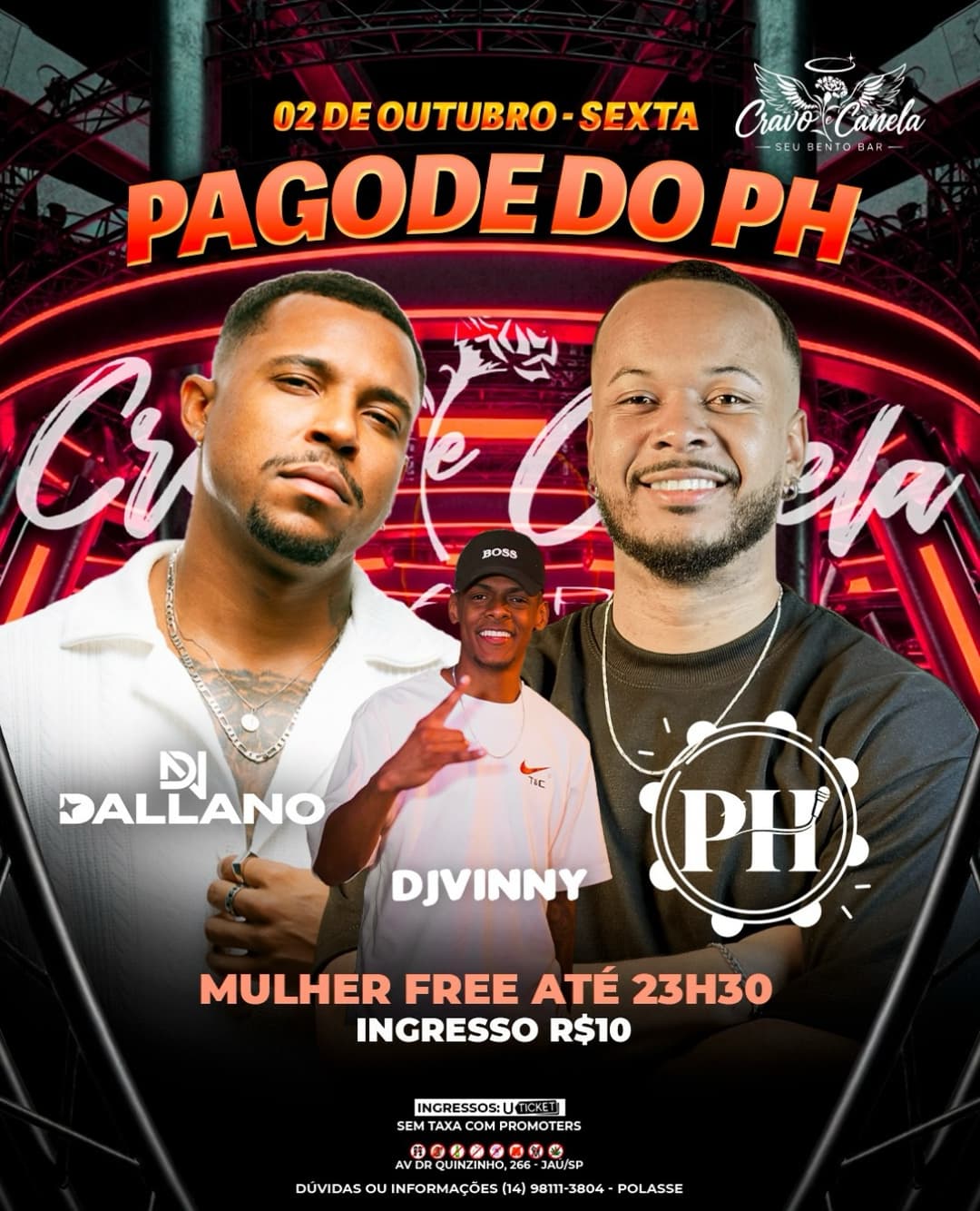 Flyer de Vinny e PH