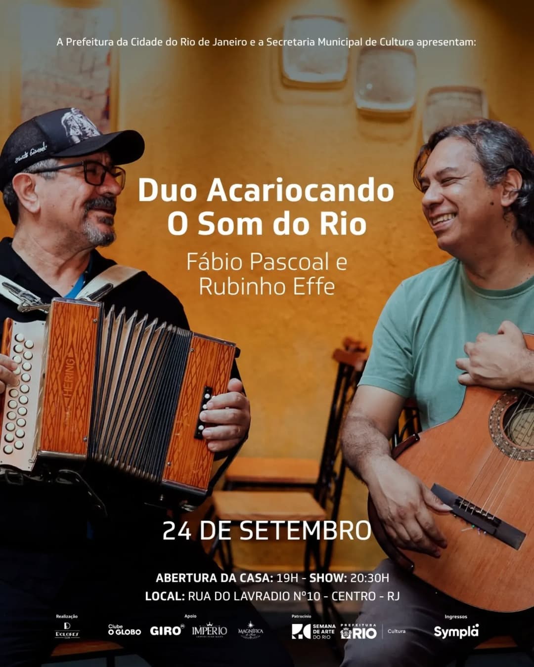Flyer de Duo Acariocando