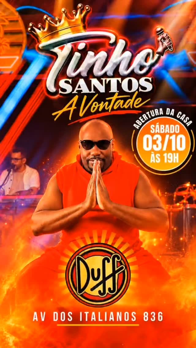 Flyer de Tinho Santos