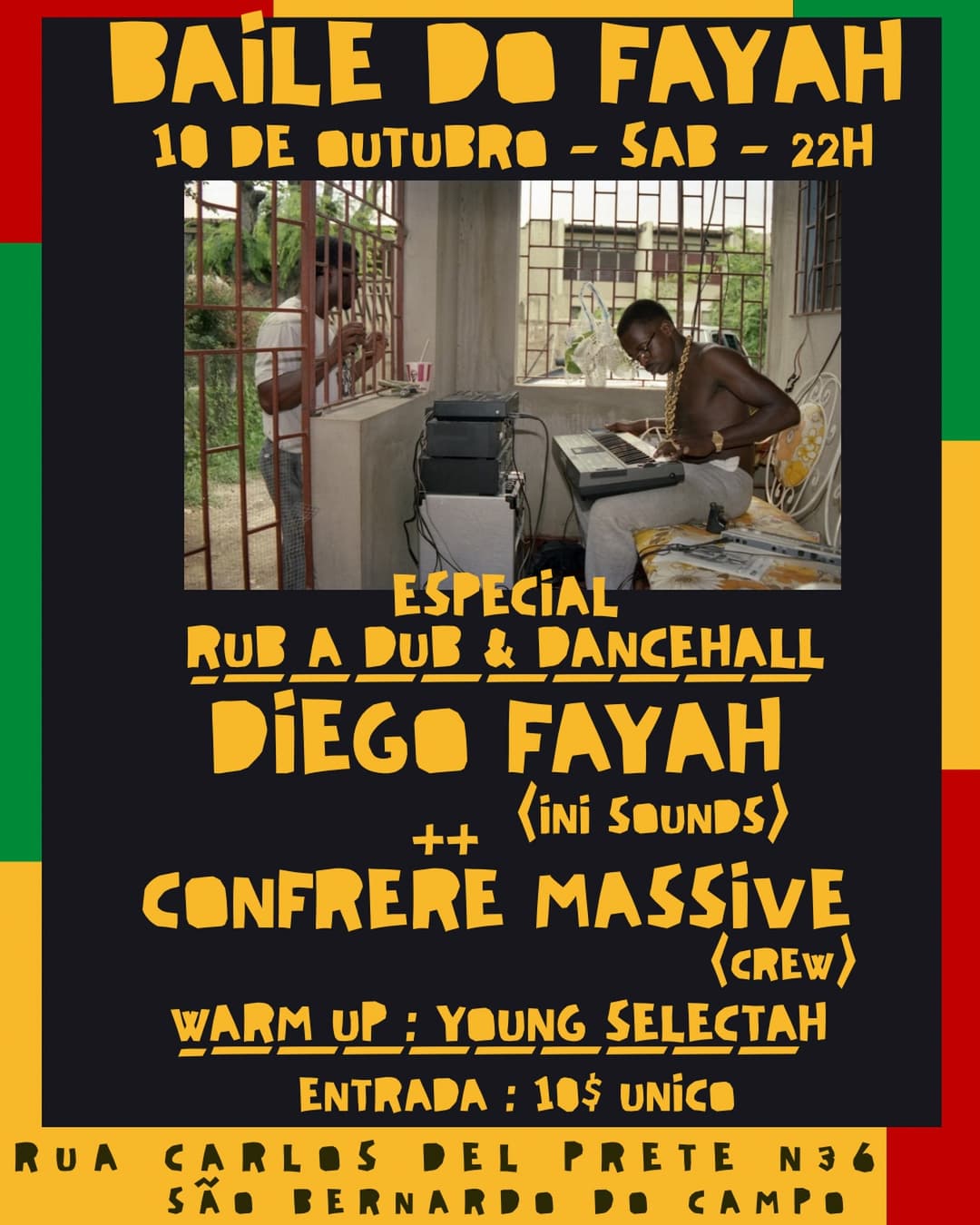 Flyer de Ini Sounds e mais 3 artistas