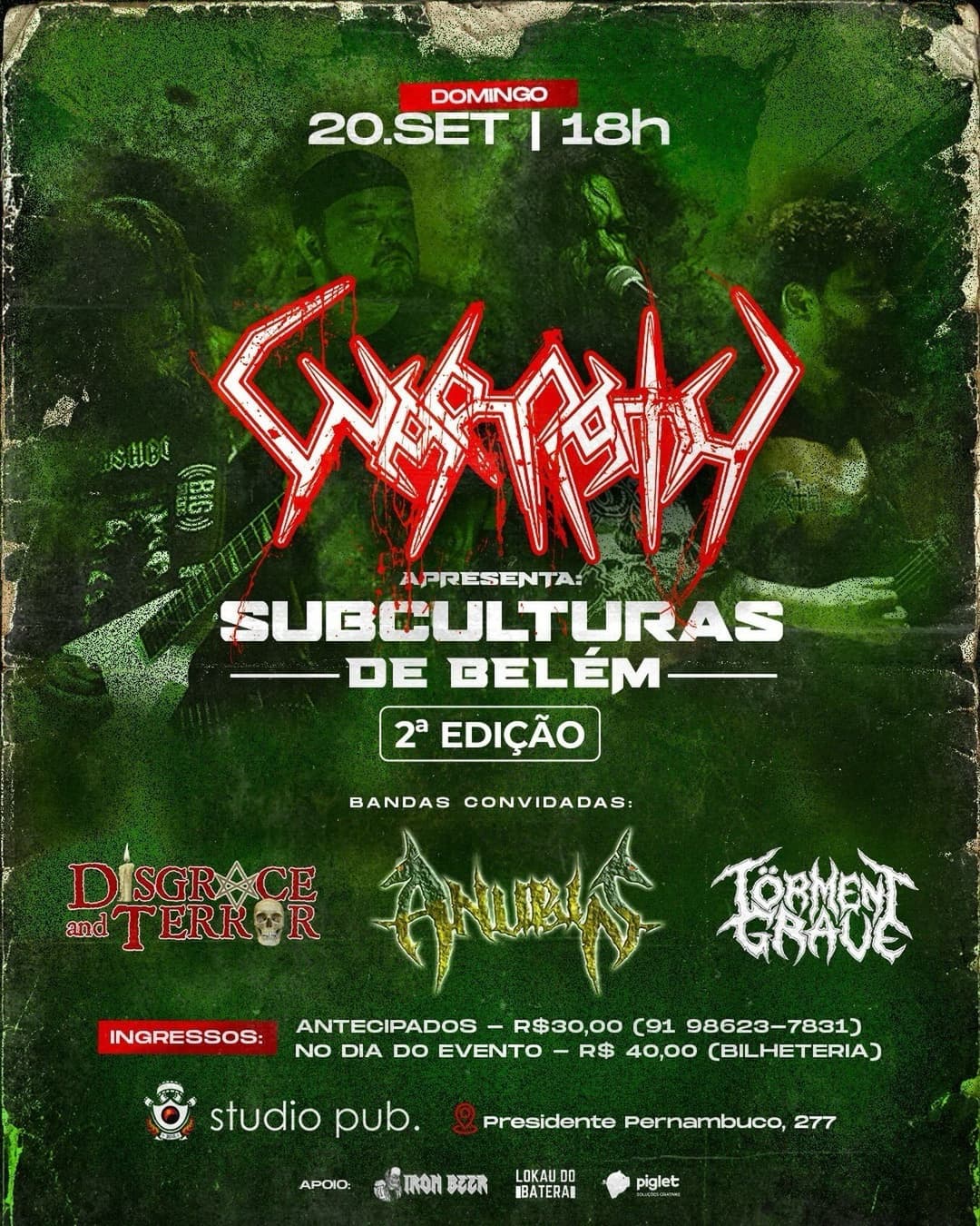 Flyer de Warpath Thrash Band e mais 3 artistas