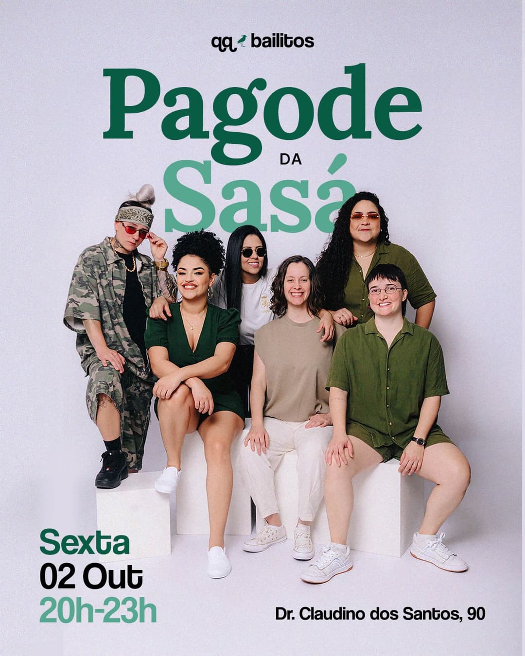 Flyer de Pagode das Sasa