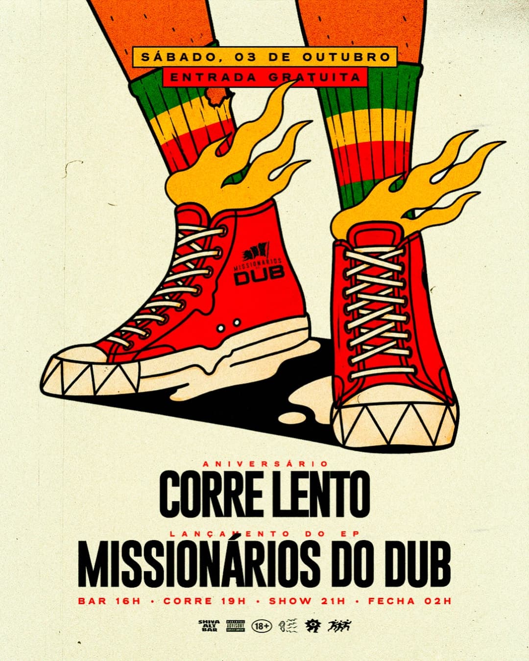 Flyer de Missionários do Dub