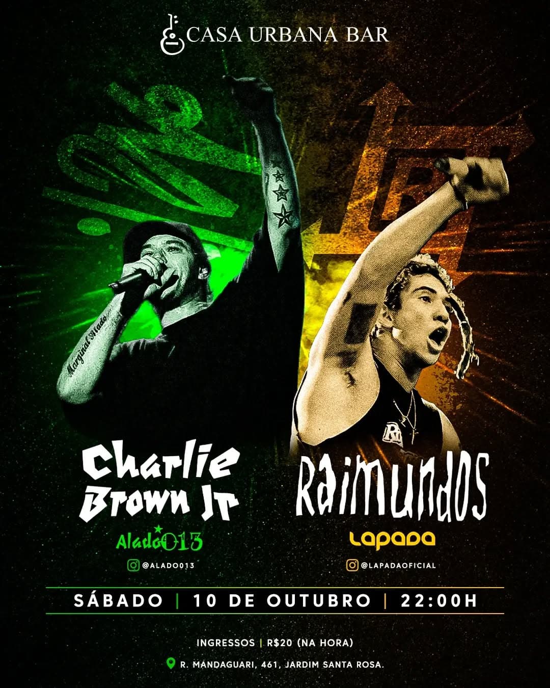 Flyer de Banda Lapada e Alado 013