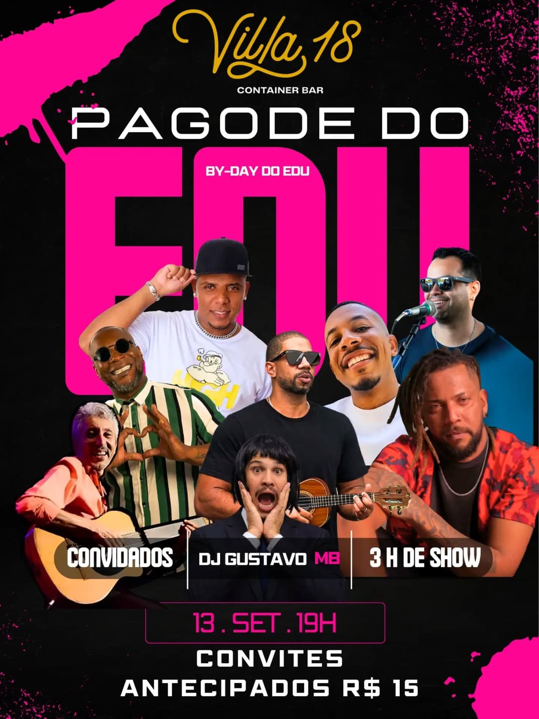 Flyer de Grupo Soul do Samba, Gesons Leon e mais 7 artistas