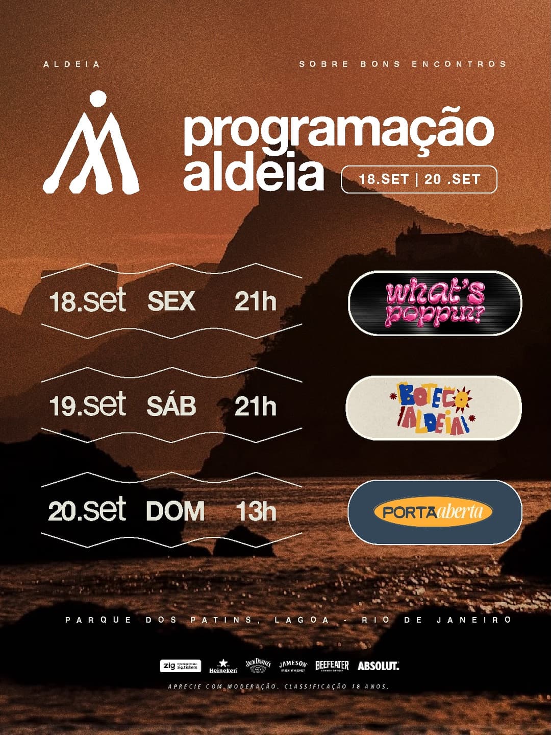 Flyer de Vim Te Ver, Eitan, LUSTOSA, PG e Thurrar