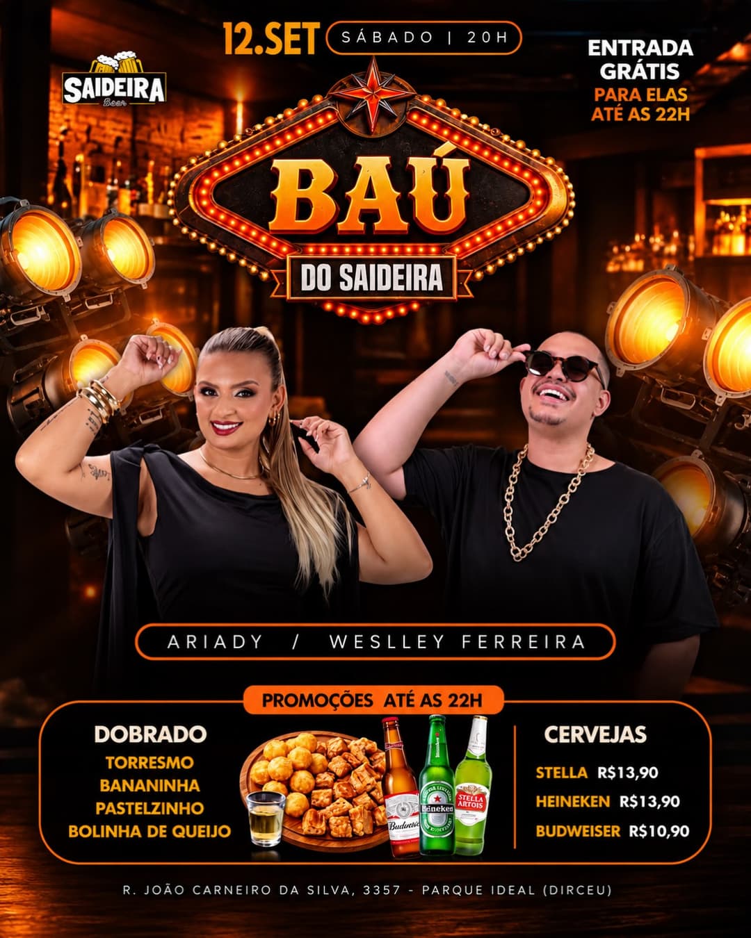 Flyer de Weslley Ferreira - WF Cantor e A Grandona