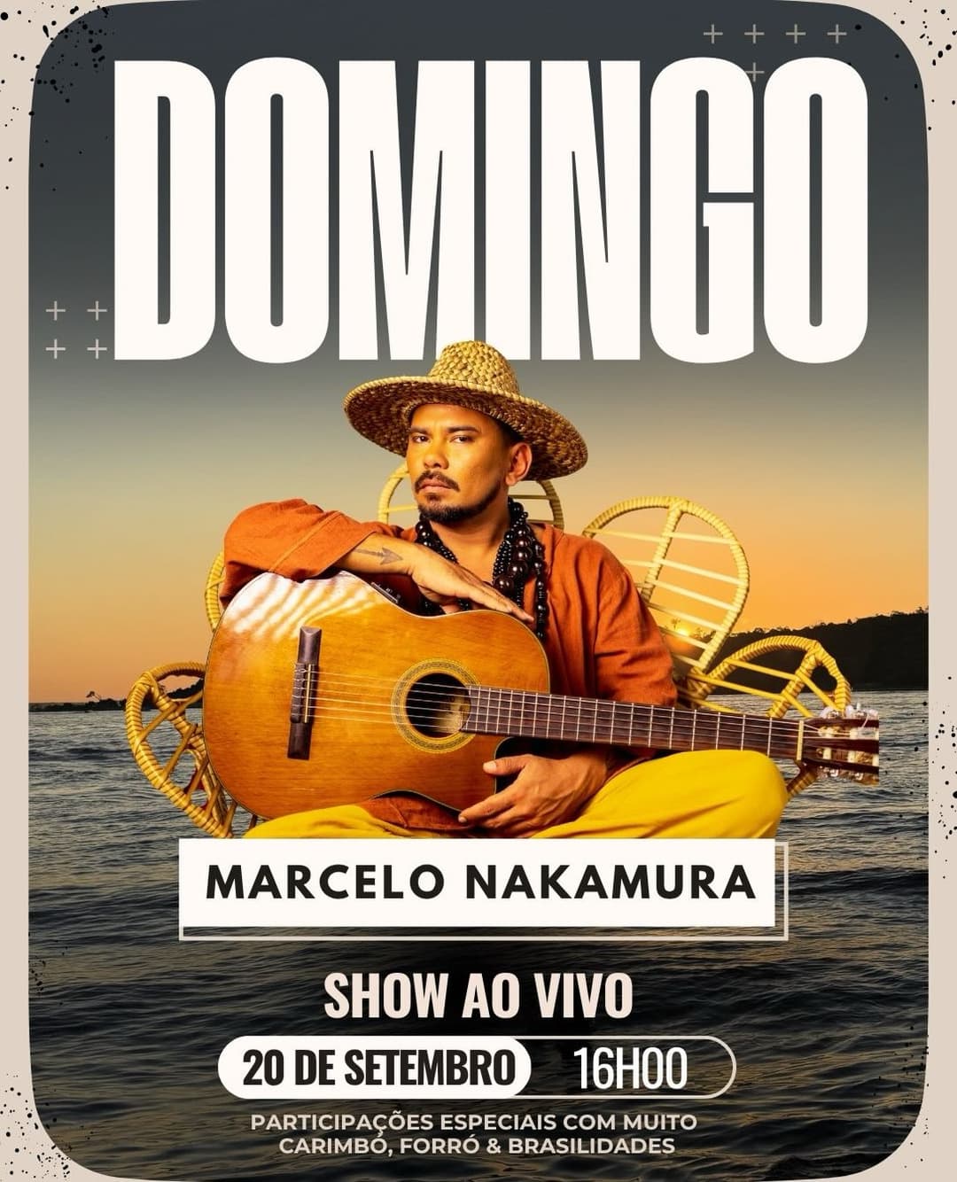 Flyer de Marcelo Nakamura e Jhennifer