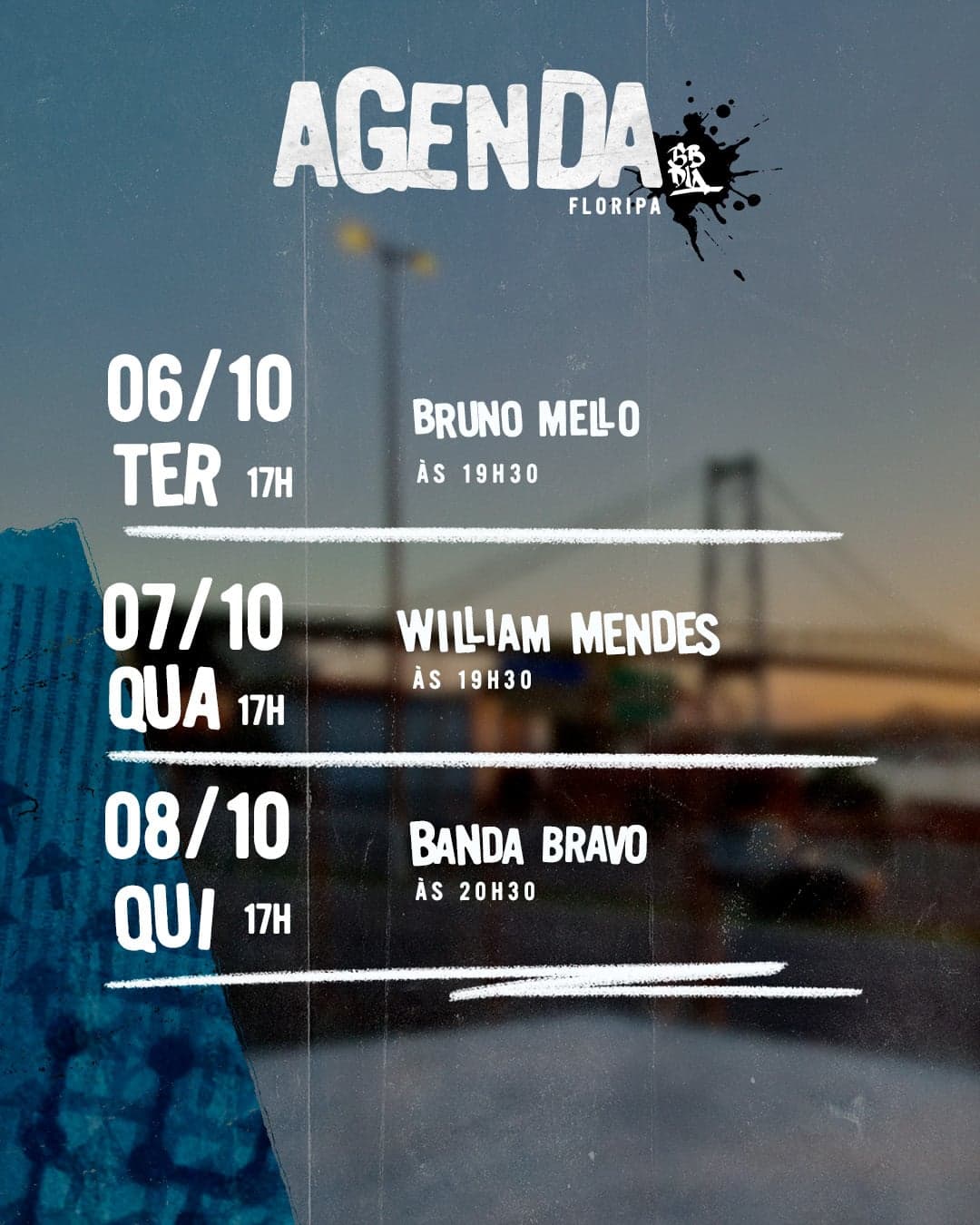 Flyer de Bruno Mello