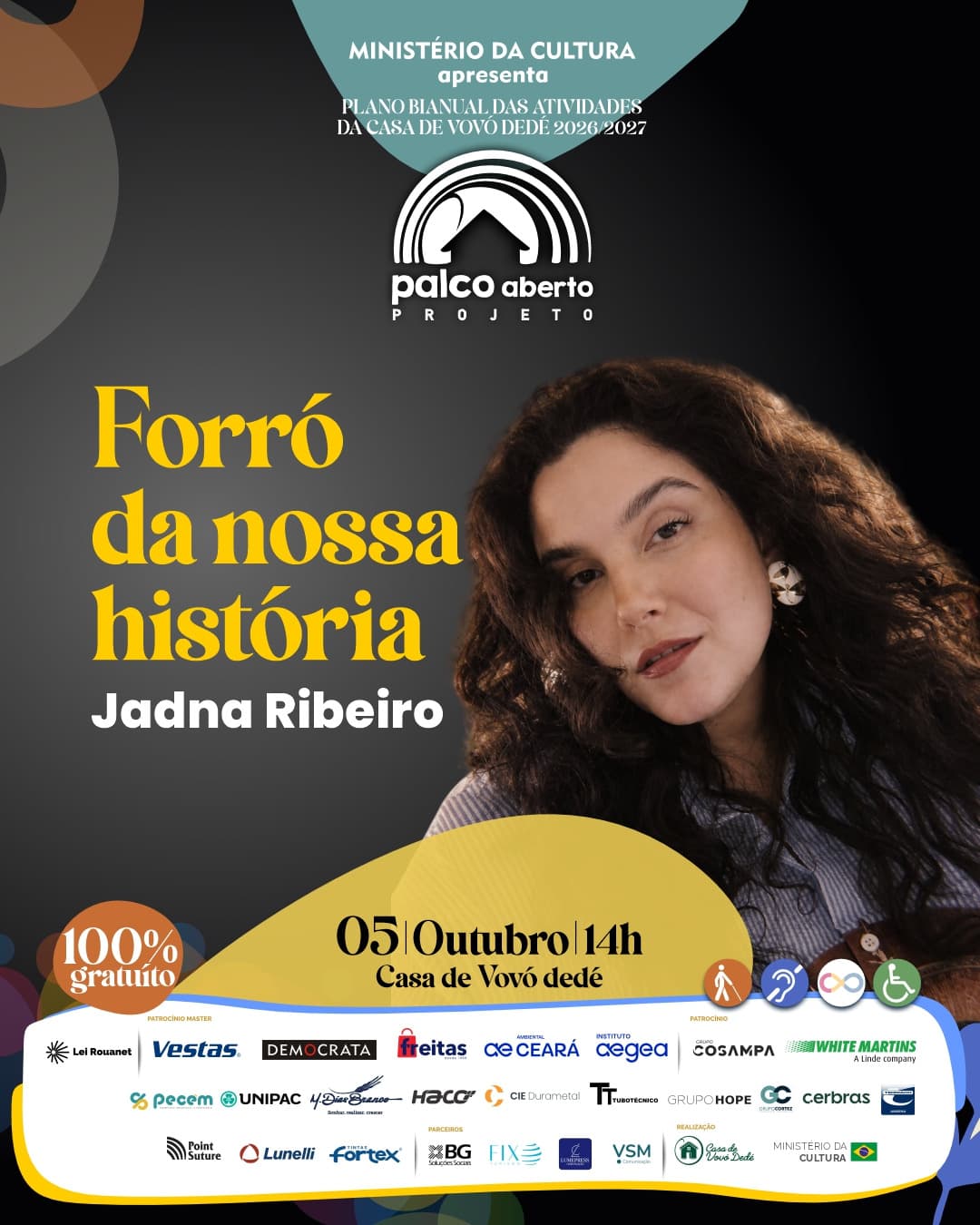 Flyer de Jadna Ribeiro