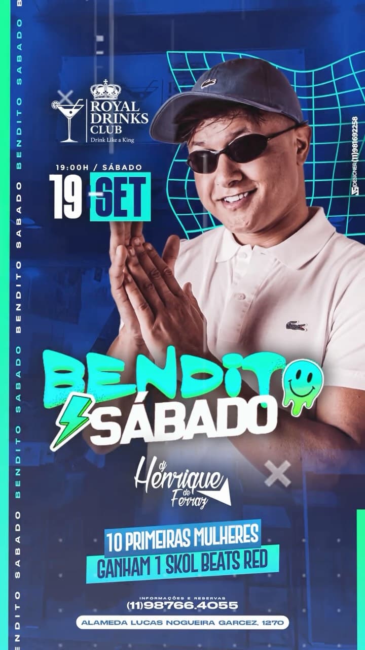 Flyer de DJ Henrique do Ferraz