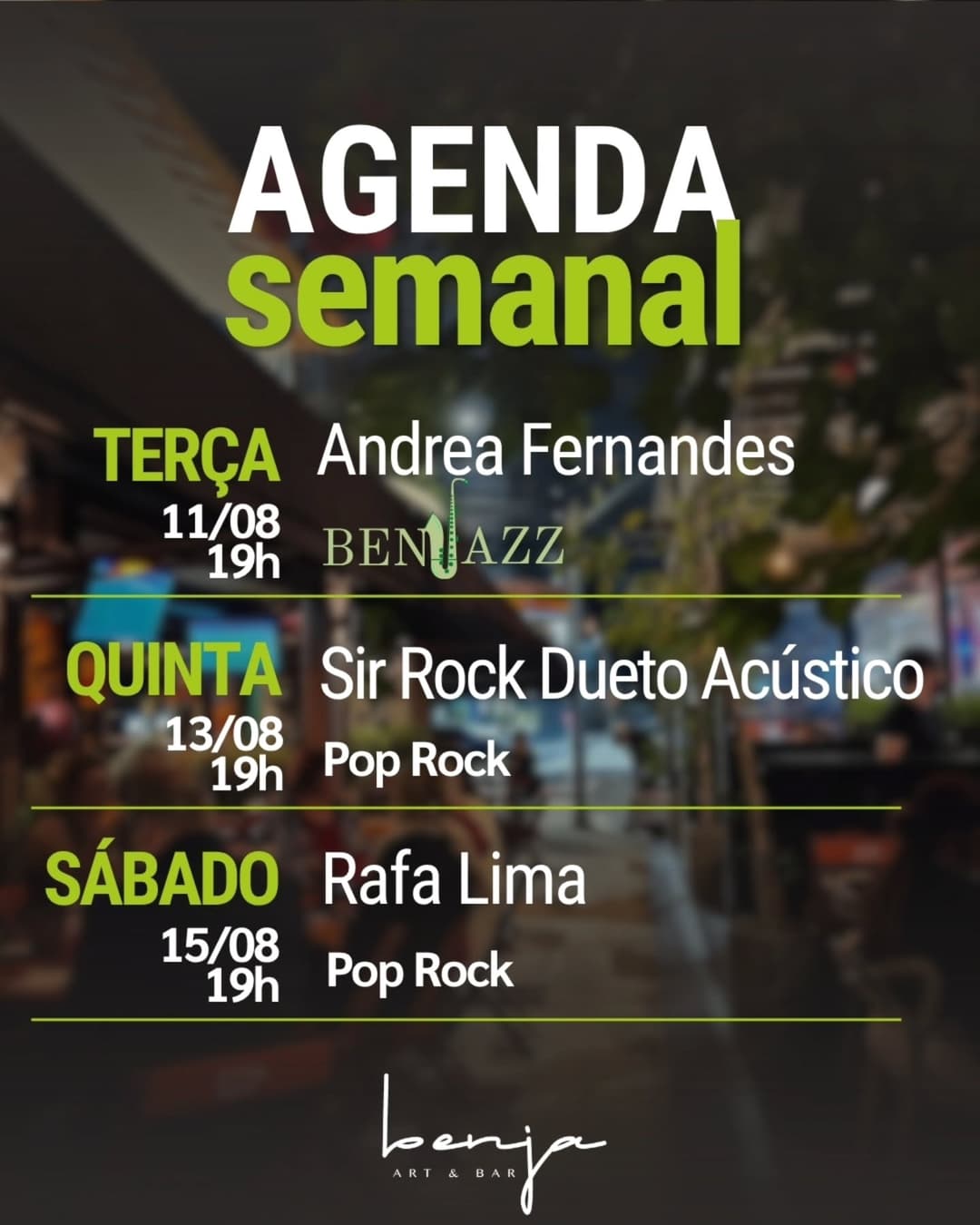 Flyer de Rafa Lima