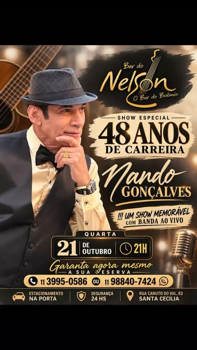 Flyer de Nando Gonçalves