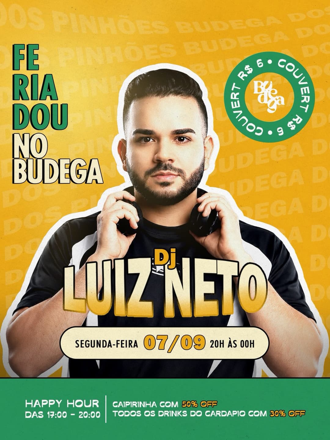 Flyer de DJ Luiz Neto