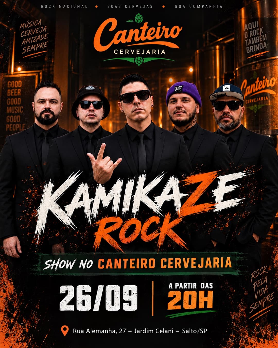 Flyer de Kamikaze Rock