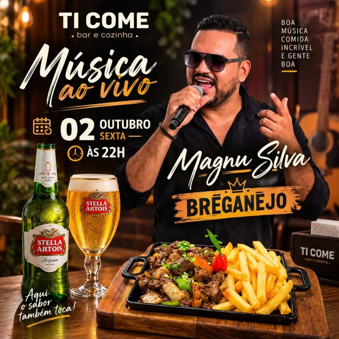 Flyer de Magnu Silva e MS