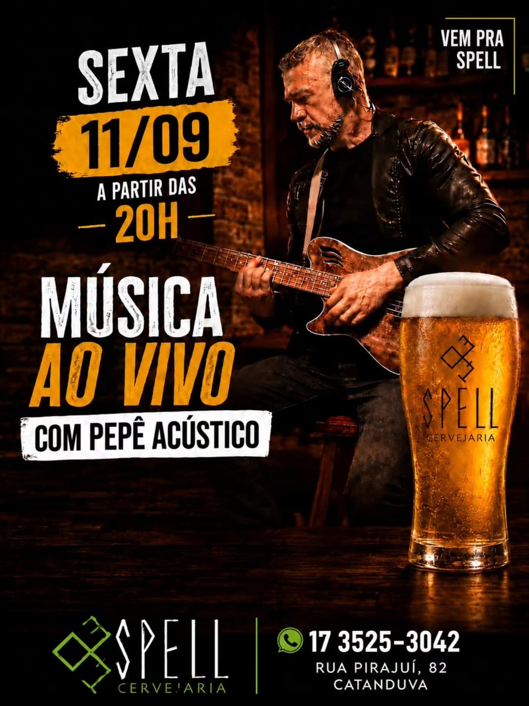 Flyer de PEPÊ ACÚSTICO