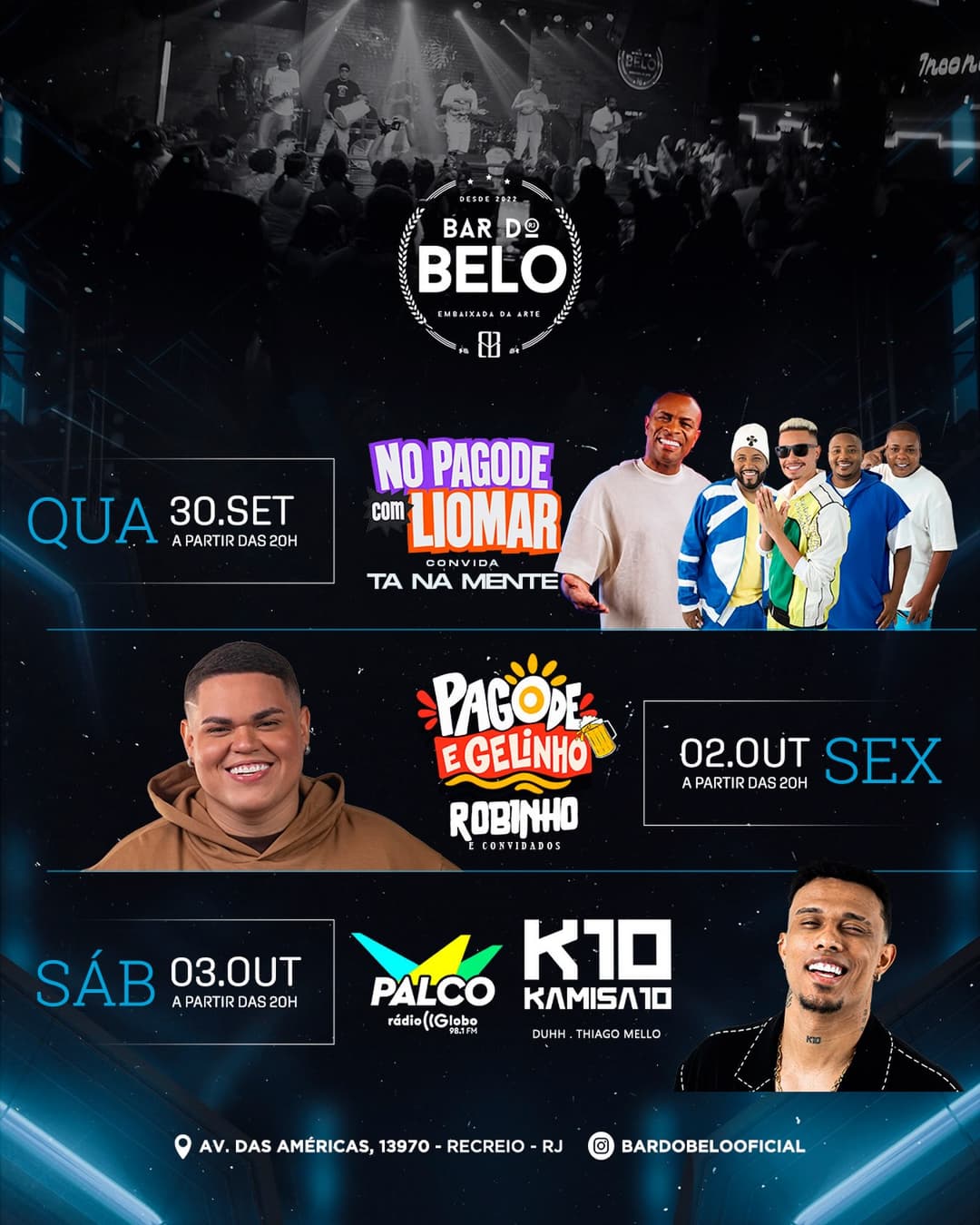 Flyer de Cantor Robinho