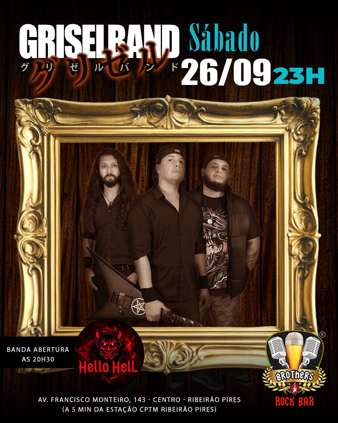 Flyer de Griselband e Hello Hell