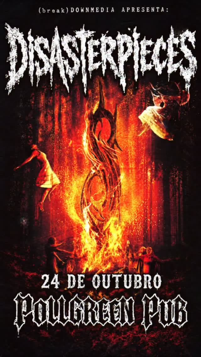 Flyer de Disaster Slipknot Cover CE e Disasterpieces