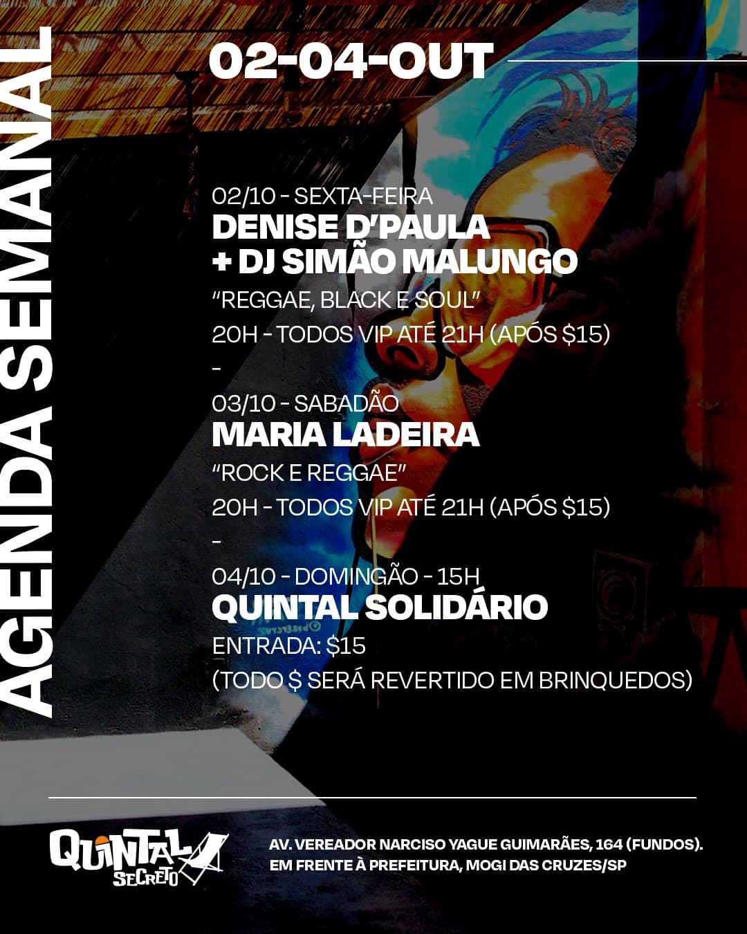 Flyer de Maria Ladeira