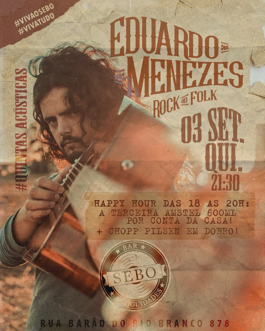 Flyer de Eduardo Menezes