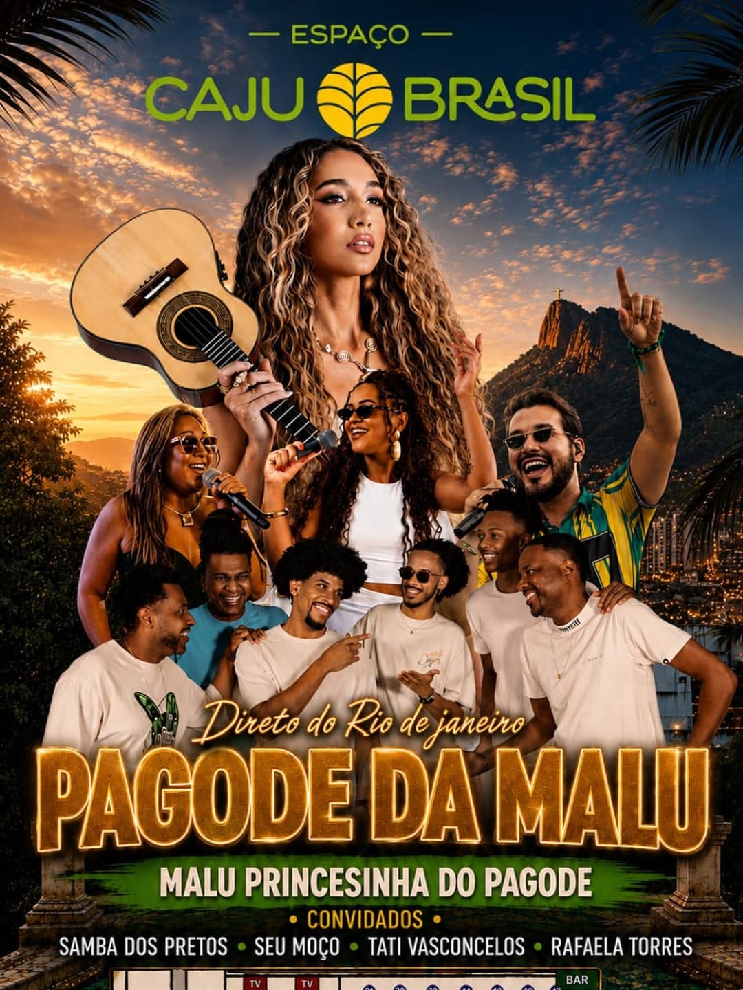 Flyer de Rafaela Torres e Malu