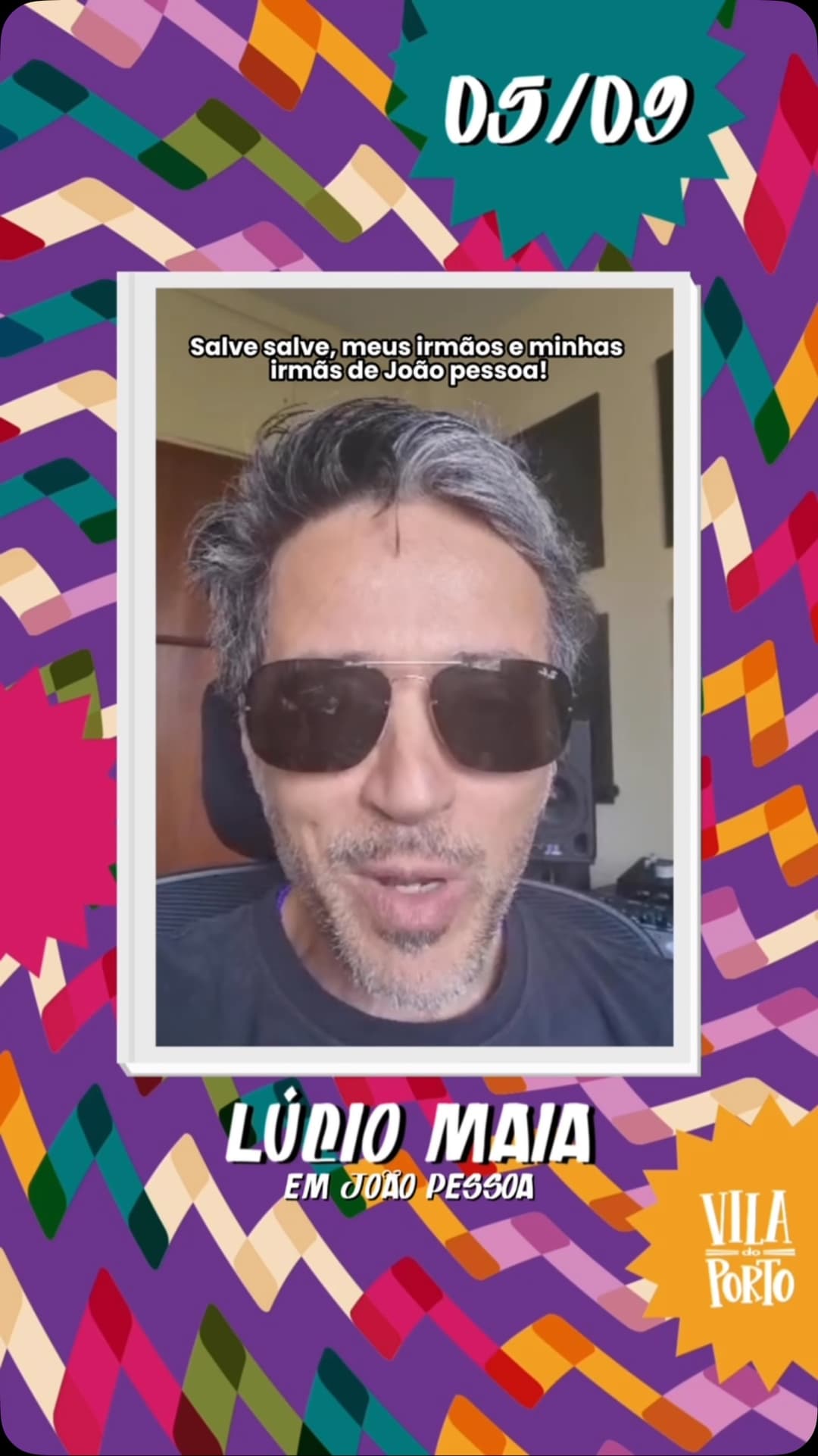 Flyer de Lúcio Maia