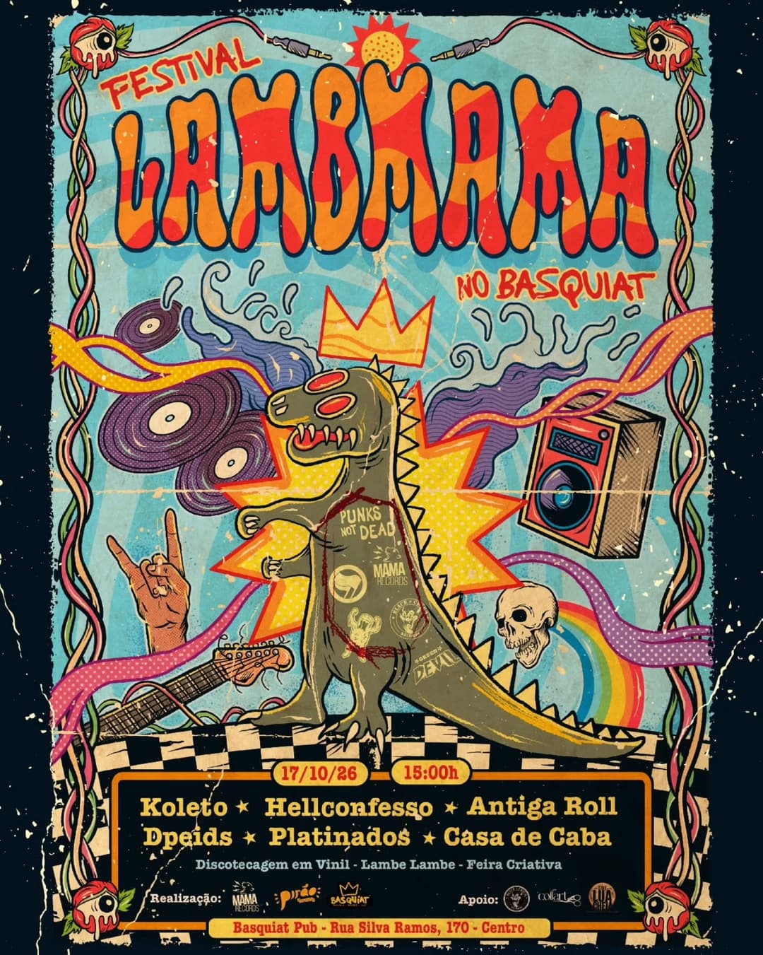 Flyer de Hellconfesso, Platinados e mais 3 artistas