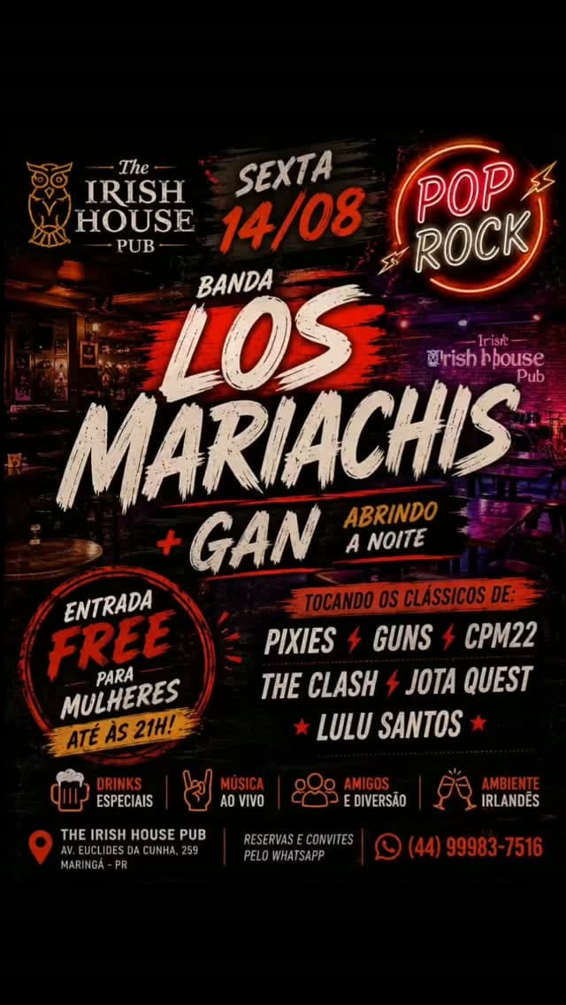 Flyer de Gan e LOS MARIACHIS