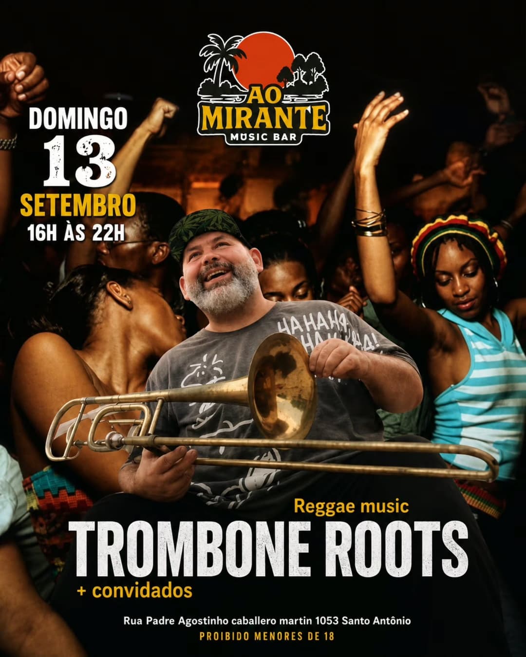 Flyer de Trombone Roots e Ballun