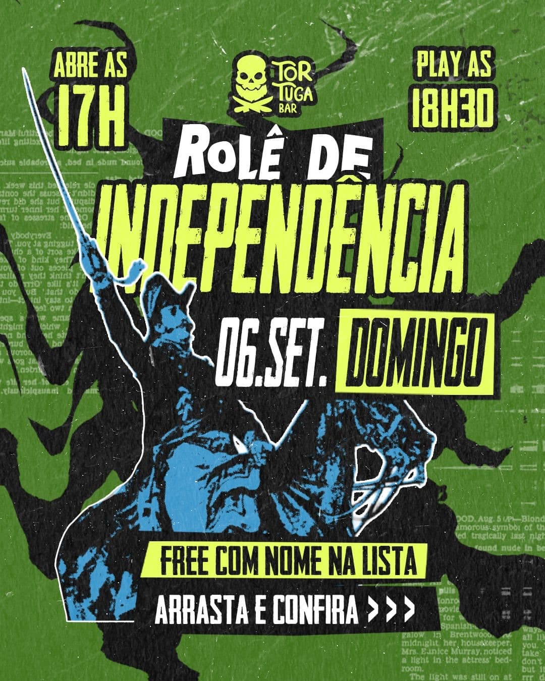 Flyer de Jonathan William Pereira, Stela Louis e DJ Faiska