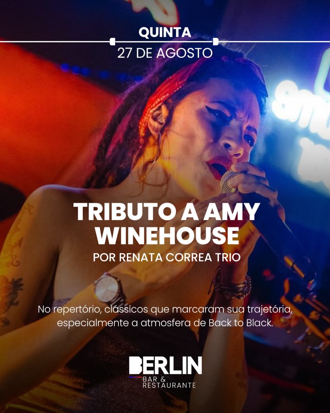 Flyer de Renata Correa Trio