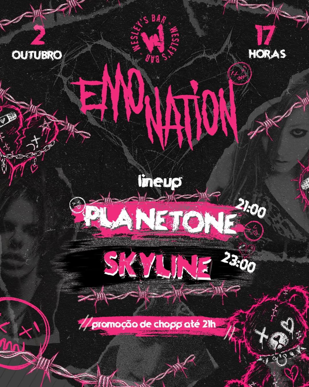 Flyer de Planetone e Skyline