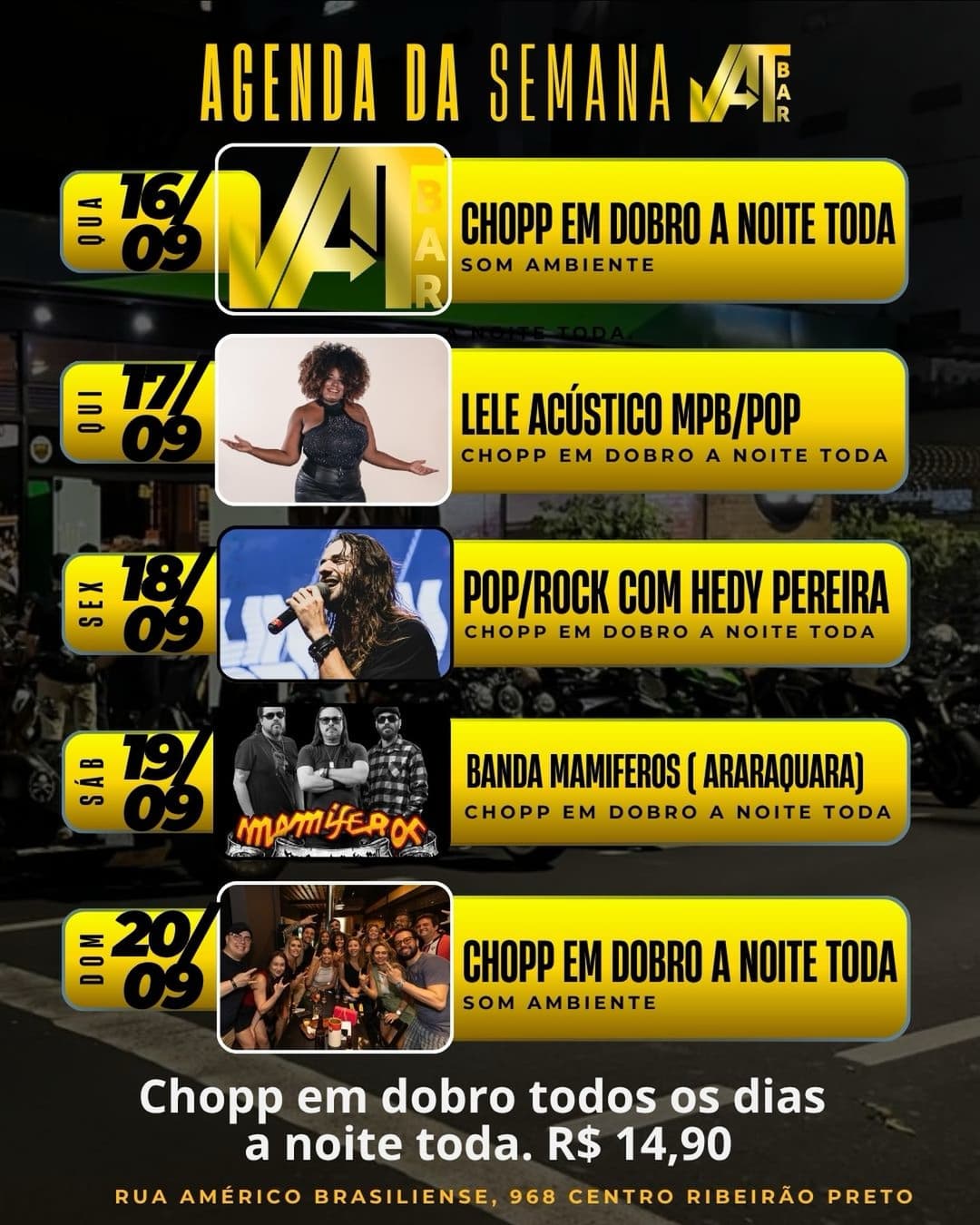 Flyer de Banda Mamíferos
