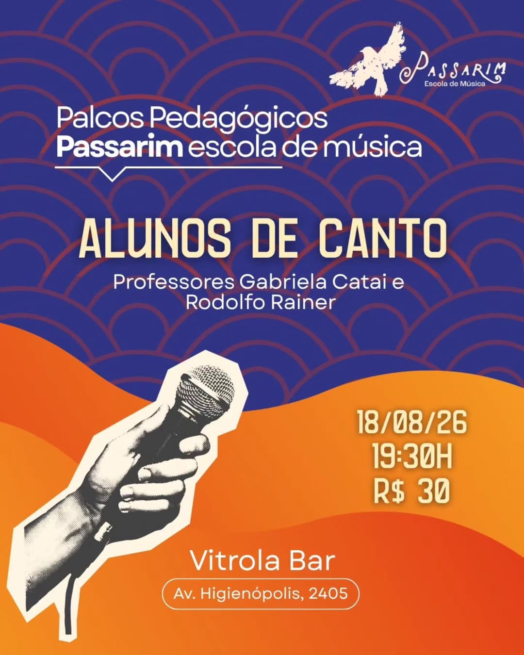 Flyer de Alunos de Guitarra