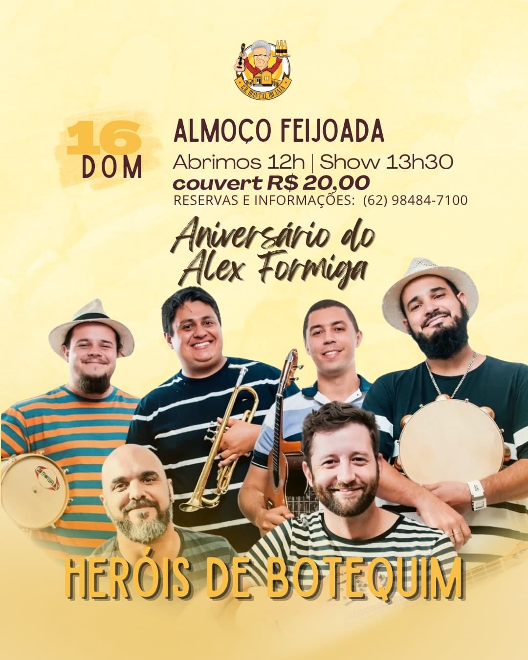Flyer de Heróis de Botequim