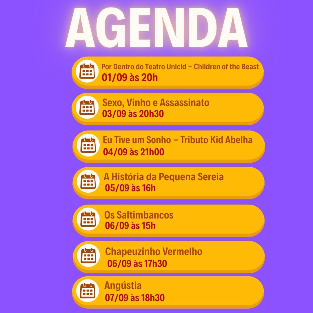 Flyer de Eu Tive um Sonho
