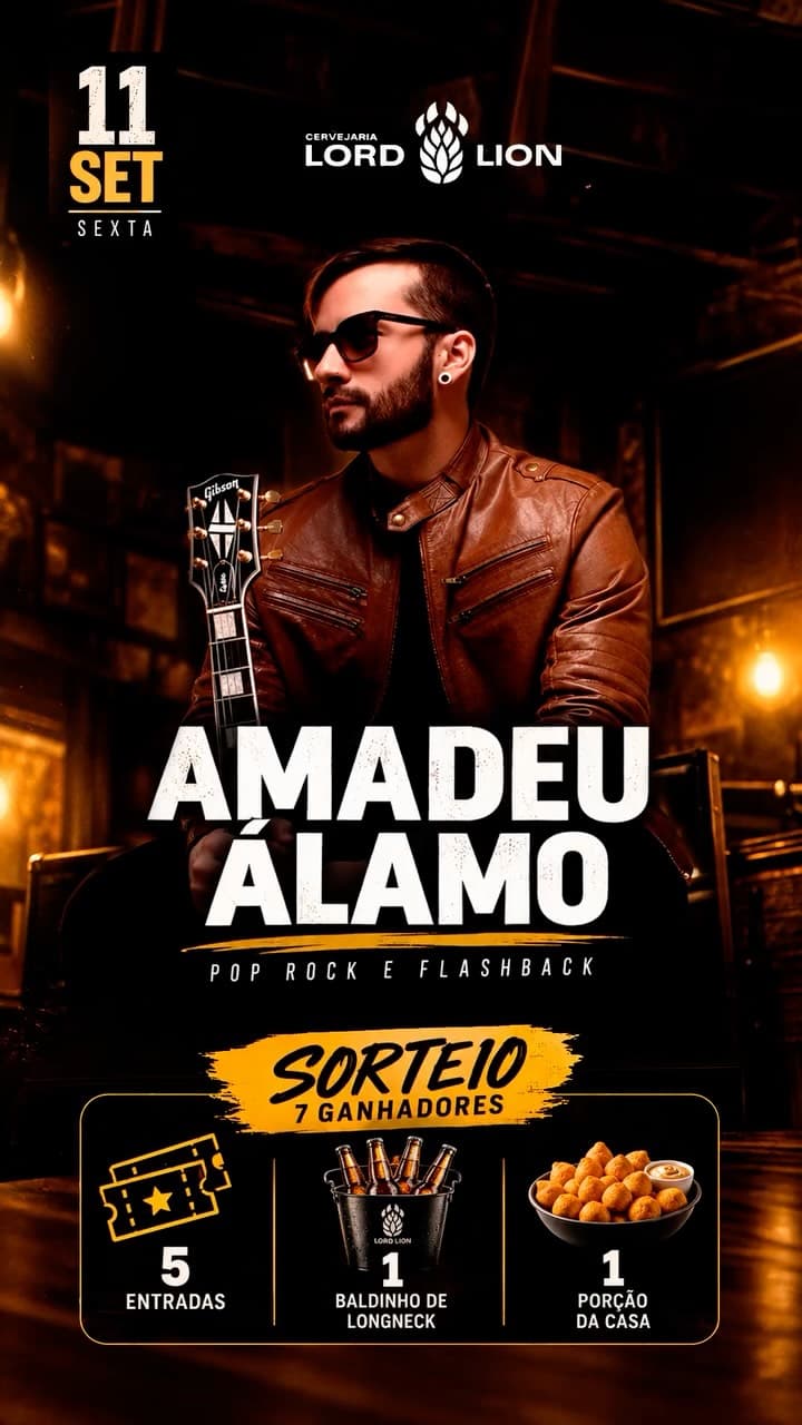 Flyer de Amadeu Álamo