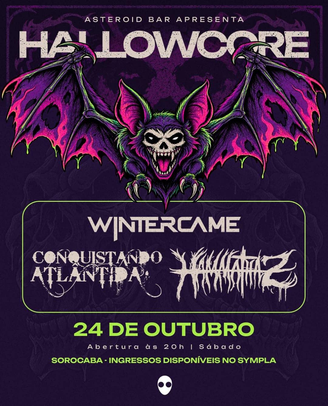 Flyer de Conquistando Atlântida, Winter Came e Hammathaz