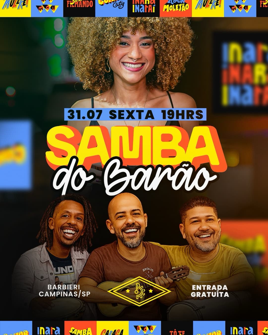 Flyer de Samba do Barão