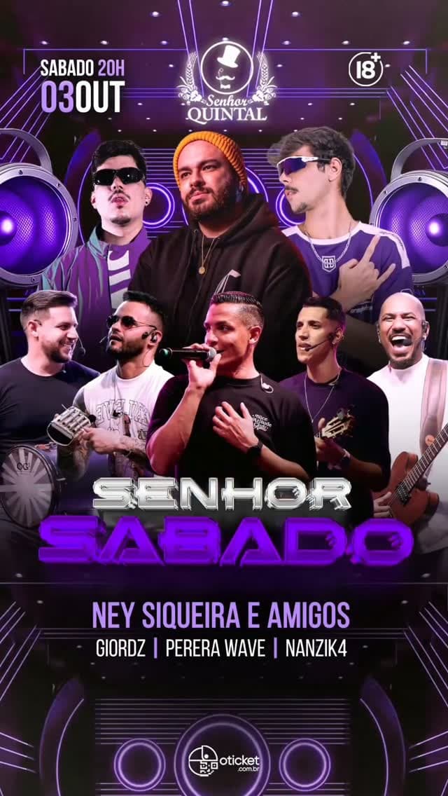 Flyer de Ney Siqueira & Amigos, DJ Nanzik4 e mais 2 artistas