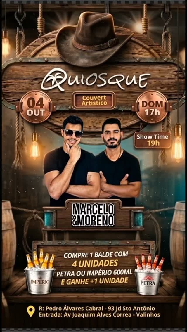 Flyer de Marcelo & Moreno