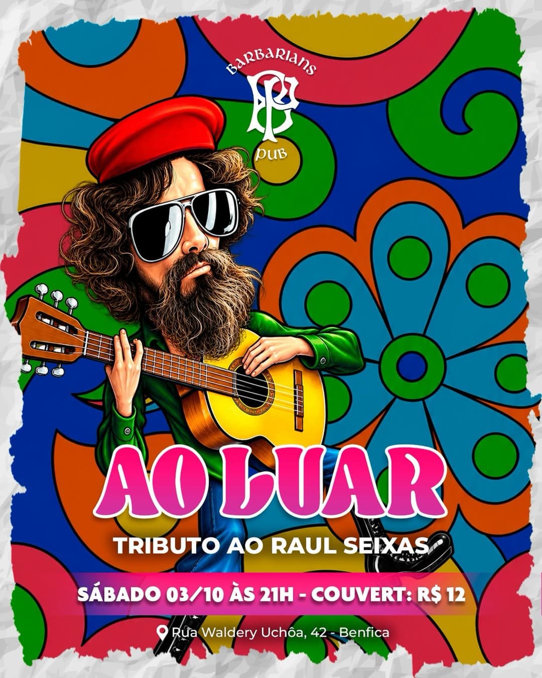 Flyer de Ao Luar