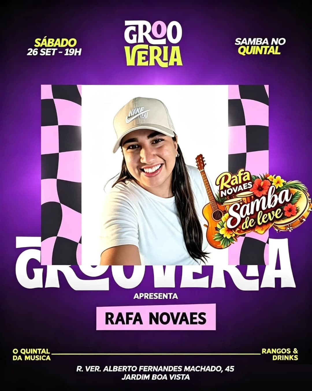Flyer de Rafanova e Grupo Arte da Cor