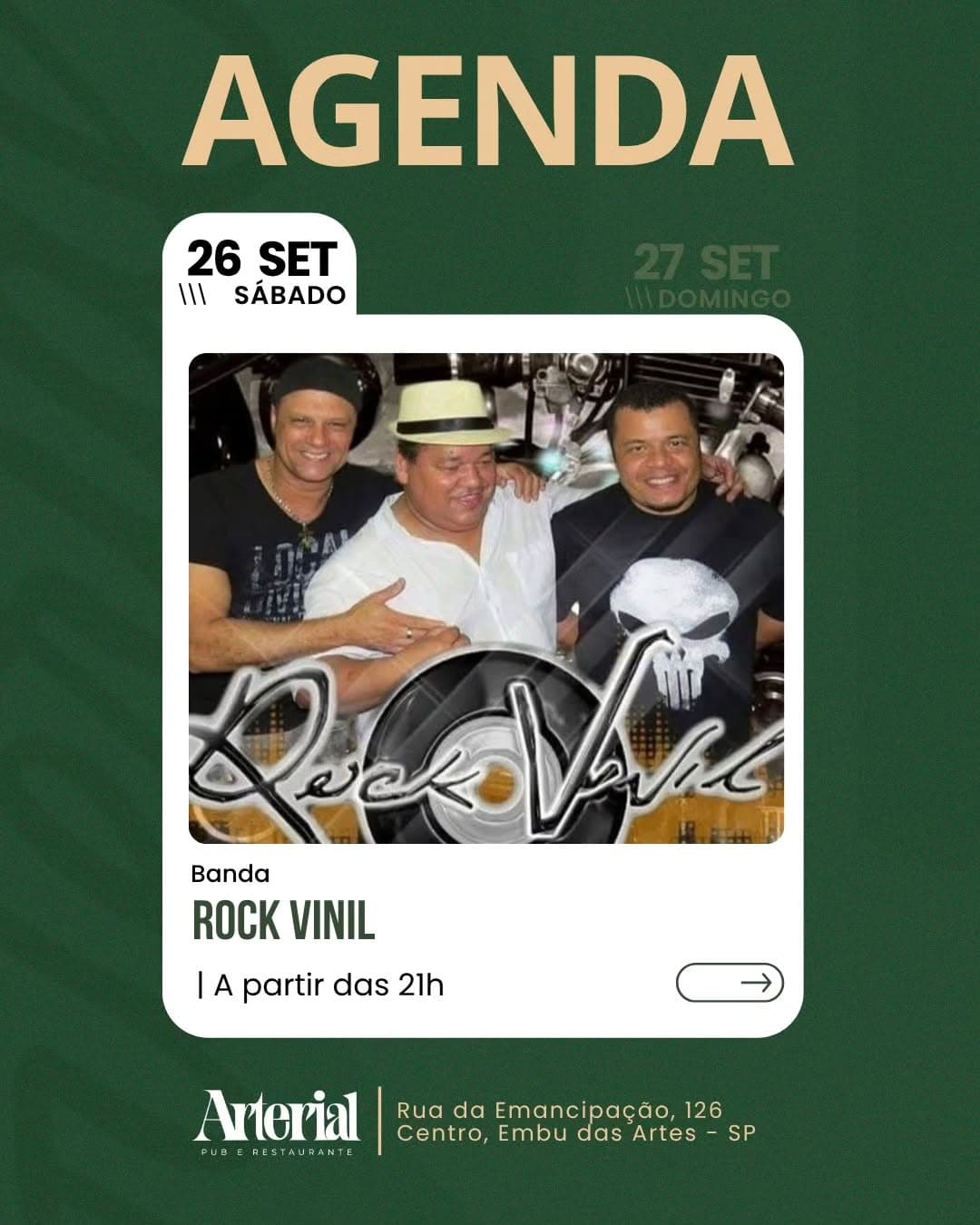 Flyer de Banda Rock Vinil