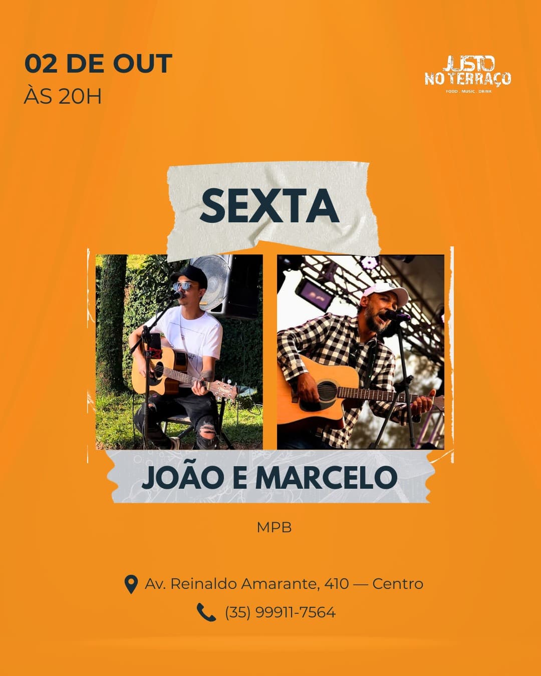 Flyer de João & Marcelo